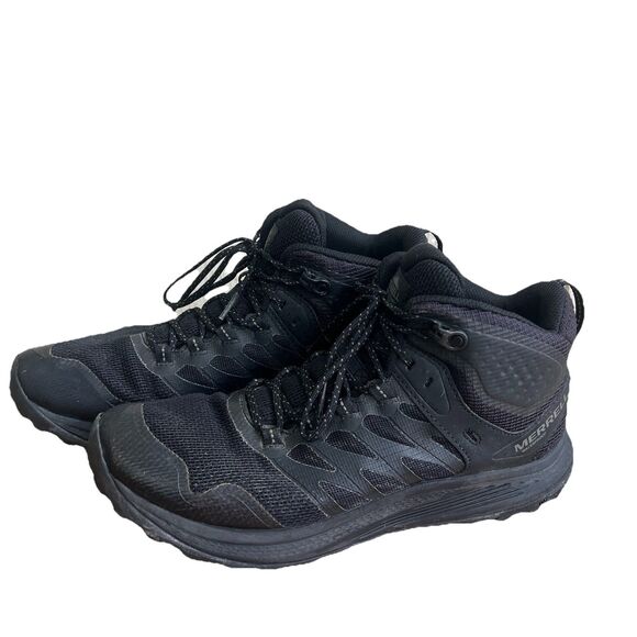 Merrell Nova 3 Mid Men's Size 10 Black Tactical Waterproof Boots (J005049) - Picture 1 of 5